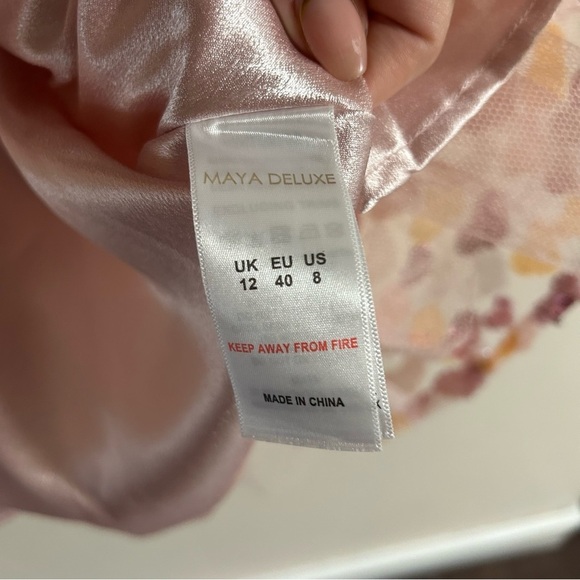 Maya Deluxe Sequin Heart Dress in Pink sz 8 - Picture 4 of 5